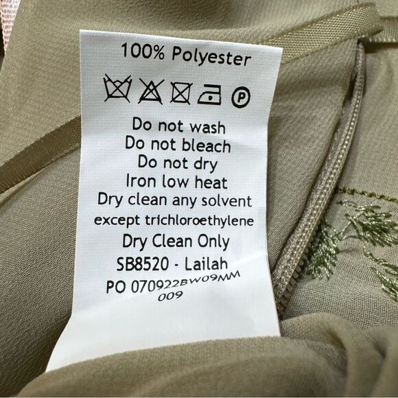 House of CB Lailah Embroidered Maxi Skirt‎ Low Rise Lightweight Georgette Large - Picture 11 of 15